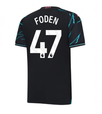 Manchester City Phil Foden #47 Kolmaspaita 2023-24 Lyhyet Hihat